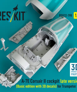 Alternative view of Reskit A-7E Corsair II late cockpit (Basic edition with 3D decals) for Trumpeter kit (1/32) RSU32-0190