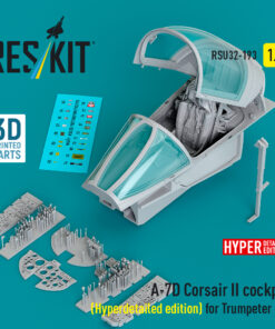 Reskit A-7D Corsair II cockpit (Hyperdetailed edition) for Trumpeter kit (1/32) RSU32-0193