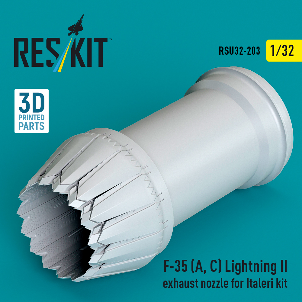 Reskit F-35 (A, С) Lightning II exhaust nozzle for Italeri kit (1/32) RSU32-0203