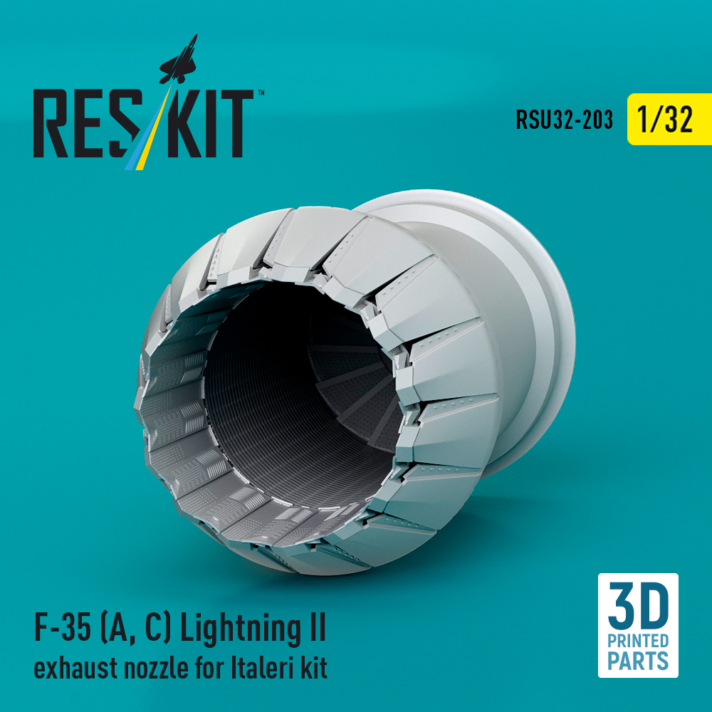 Reskit F-35 (A, С) Lightning II exhaust nozzle for Italeri kit (1/32) RSU32-0203 - Image 3