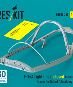 Reskit F-35A Lightning II closed canopy frame for Italeri / Academy kit (3D Printed) RSU32-0204