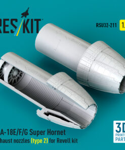Reskit F/A-18E/F/G Super Hornet exhaust nozzles (type 2) for Revell kit (1/32) RSU32-0211