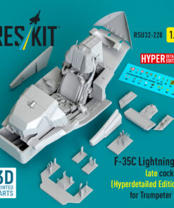 Reskit F-35C Lightning II late cockpit (Hyperdetailed Edition) for Trumpeter kit (1/32) RSU32-0228