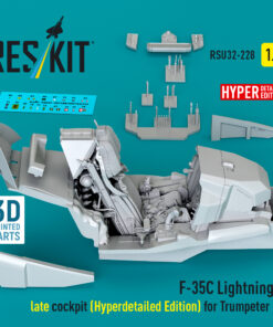 Alternative view of Reskit F-35C Lightning II late cockpit (Hyperdetailed Edition) for Trumpeter kit (1/32) RSU32-0228