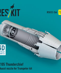 Reskit F-105 Thunderchief exhaust nozzle for Trumpeter kit (3D Printed) (1/32) RSU32-0246