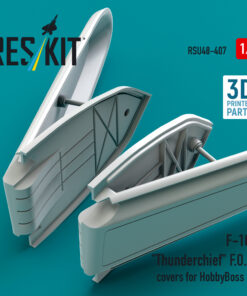 Alternative view of Reskit F-105 "Thunderchief" F.O.D. covers for HobbyBoss kit (3D Printed) (1/48)