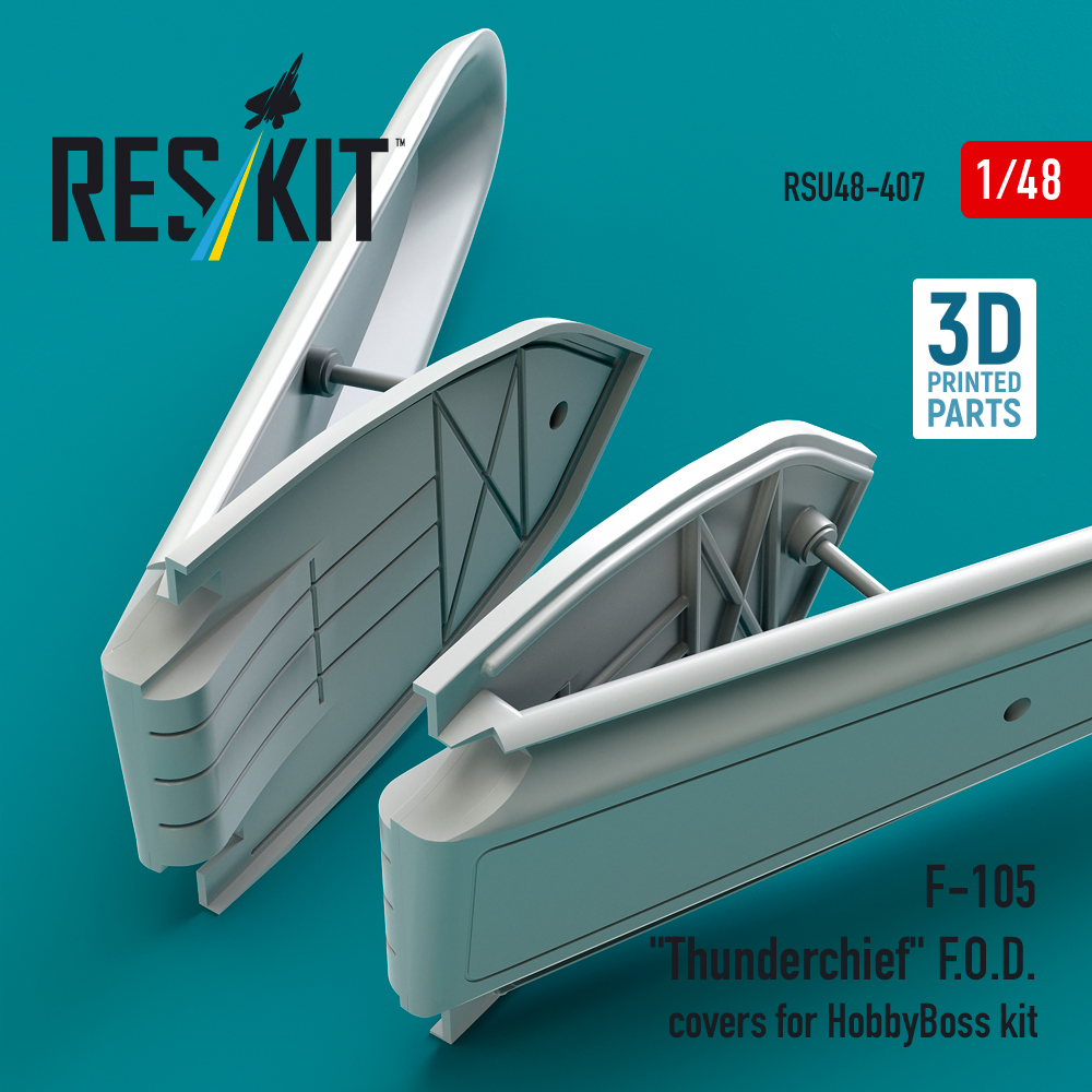 Reskit F-105 "Thunderchief" F.O.D. covers for HobbyBoss kit (3D Printed) (1/48) - Image 2