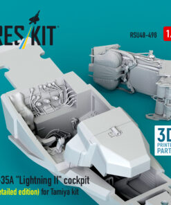 Alternative view of Reskit F-35A "Lightning II" cockpit (Detailed edition) for Tamiya kit (3D Printed) (1/48)