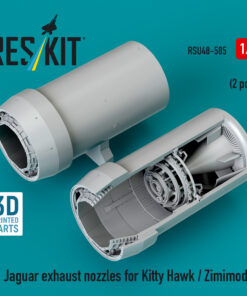 Reskit Jaguar exhaust nozzles for Kitty Hawk / Zimimodel (3D Printed) (1/48)