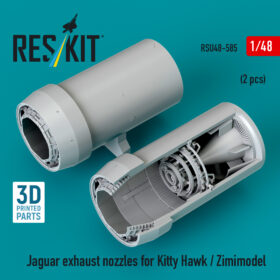 Reskit Jaguar exhaust nozzles for Kitty Hawk / Zimimodel (3D Printed) (1/48)