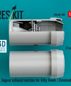 Alternative view of Reskit Jaguar exhaust nozzles for Kitty Hawk / Zimimodel (3D Printed) (1/48)