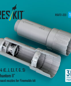 Reskit F-4 (E, J, EJ, F, G, S) "Phantom II" exhaust nozzles for Finemolds kit (3D Printed) (1/72)