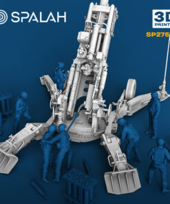 Alternative view of Spalah 1/35 Scale model "American artillery gun M777A2 + 7 figure crew