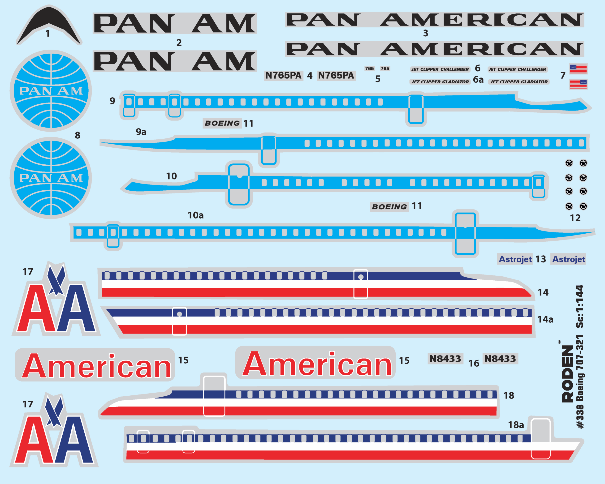 Roden Boeing 707 – 321 (1/144) RD-338 - Image 2