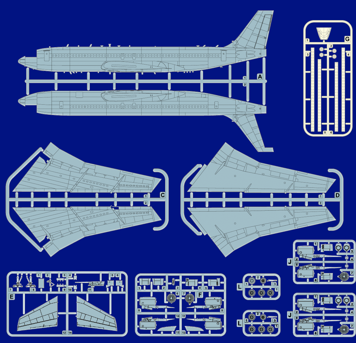 Roden Boeing 707 – 321 (1/144) RD-338 - Image 3
