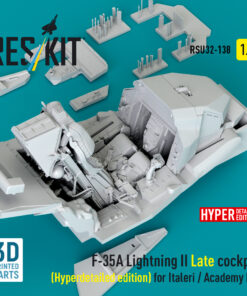 Alternative view of Reskit F-35A Lightning II Late cockpit (Hyperdetailed edition) for Italeri / Academy kit (3D Printed) (1/32) RSU32-0138