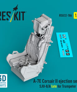 Reskit A-7E Corsair II ejection seat SJU-8/A late for Trumpeter kit (3D Printed) (1/32) RSU32-0186