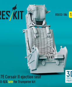 Alternative view of Reskit A-7E Corsair II ejection seat SJU-8/A late for Trumpeter kit (3D Printed) (1/32) RSU32-0186
