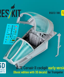 Reskit A-7E Corsair II early cockpit (Basic edition with 3D decals) for Trumpeter kit (3D Printed) (1/32) RSU32-0188