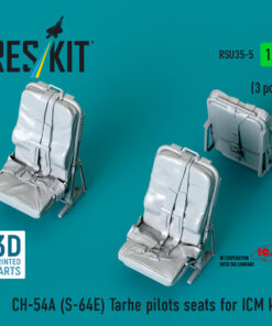 Reskit CH-54A (S-64E) Tarhe pilots seats for ICM kit (3 pcs) (3D Printed) (1/35) RSU35-0005