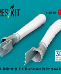 Reskit F/A-18 Hornet (A, B, C, D) air intakes for Hasegawa kit (3D Printed) (1/48) RSU48-0368