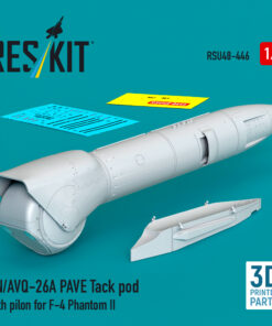 Reskit AN/AVQ-26A PAVE Tack pod with pilon for F-4 Phantom II (3D Printed) (1/48) RSU48-0446