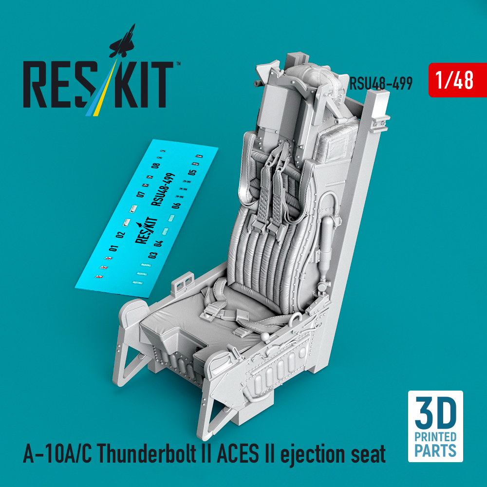 Reskit A-10A/C Thunderbolt II ACES II ejection seat (3D Printed) (1/48) RSU48-0499