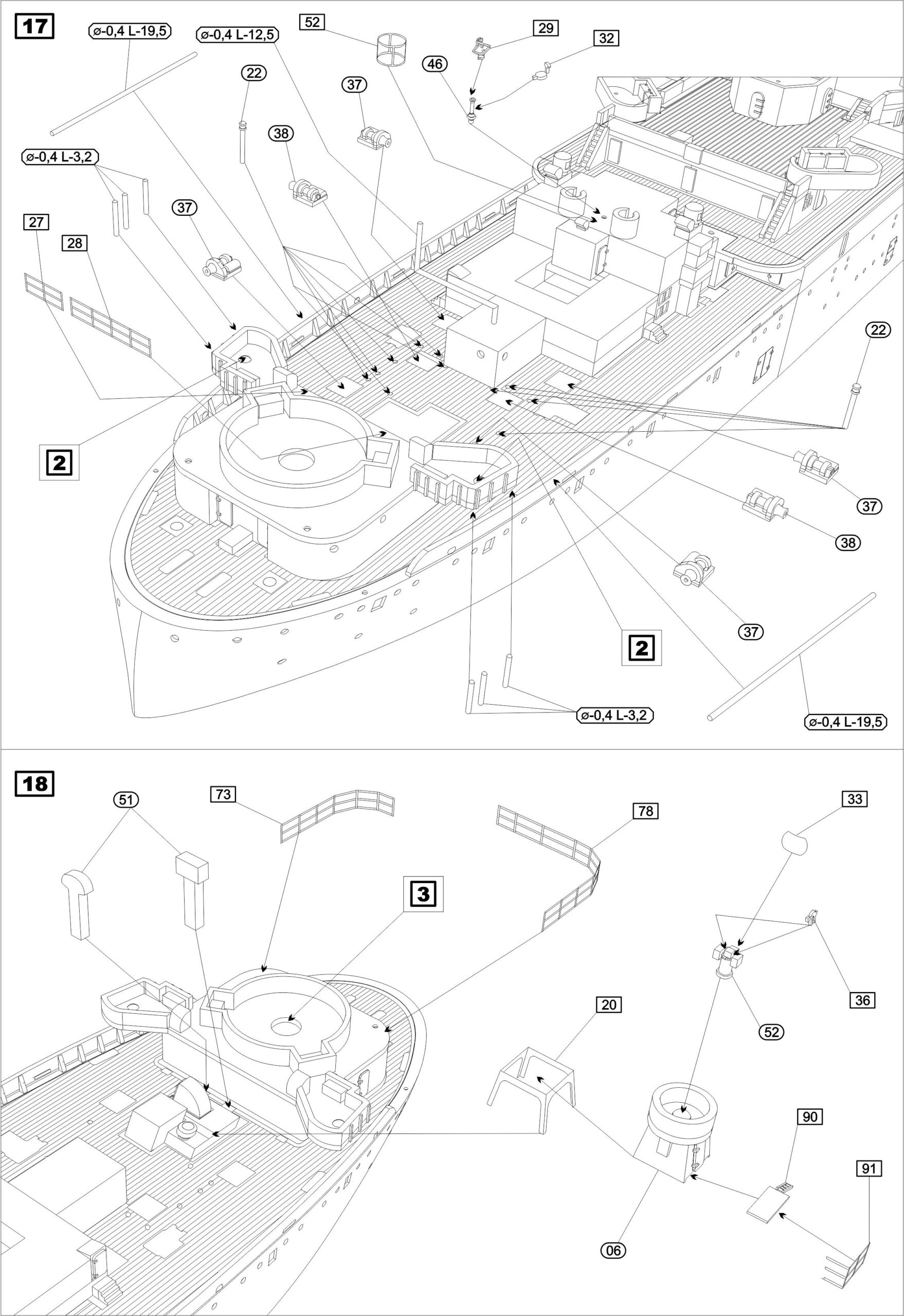 AJM Models 1/700 USS Ancon 1944-45 AJM700-053 - Image 4