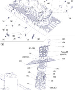 Alternative view of AJM Models 1/700 USS Ancon 1944-45 AJM700-053