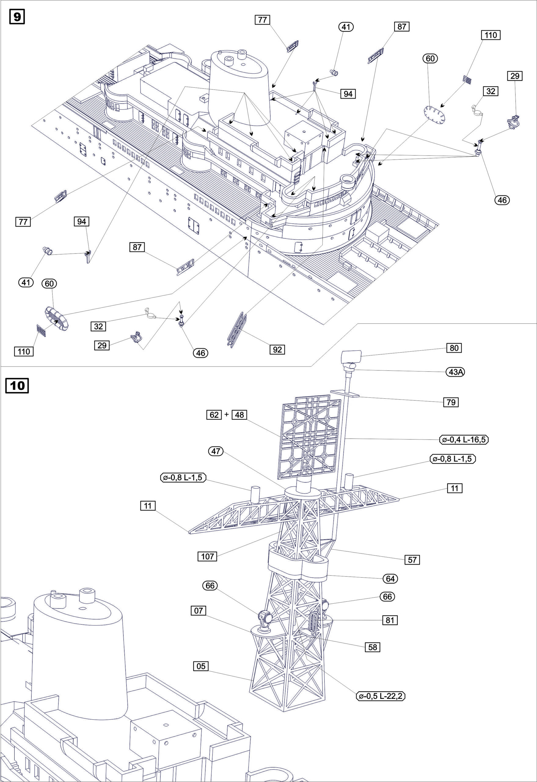 AJM Models 1/700 USS Ancon 1944-45 AJM700-053 - Image 2