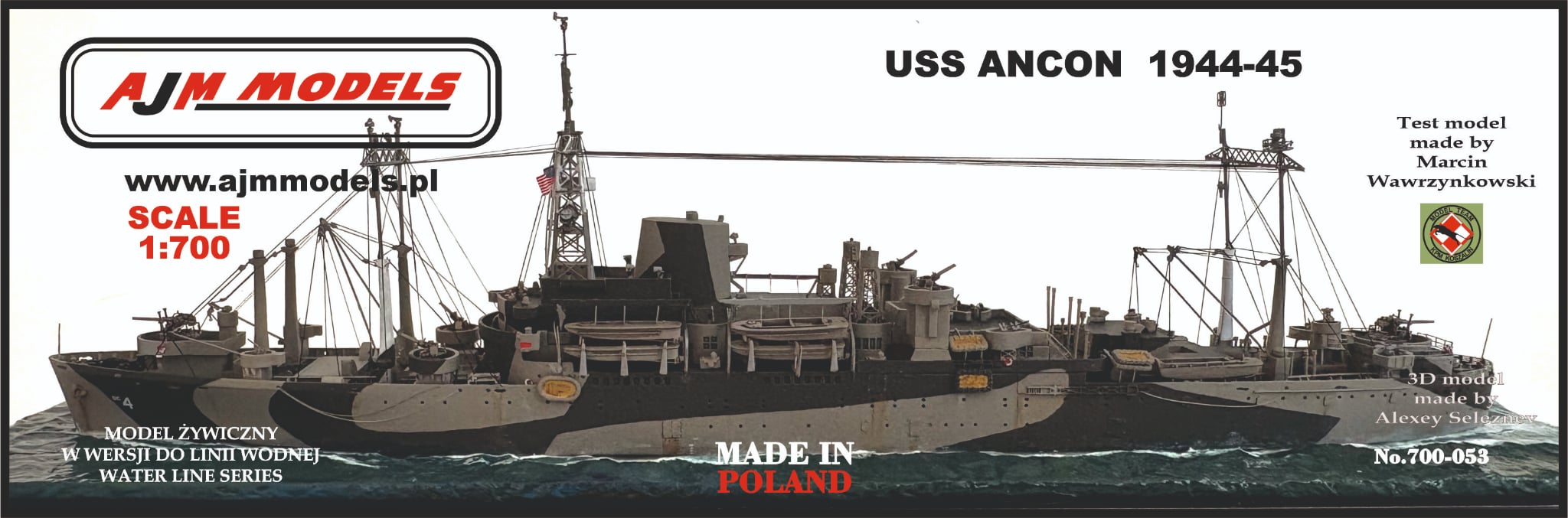 AJM Models 1/700 USS Ancon 1944-45 AJM700-053