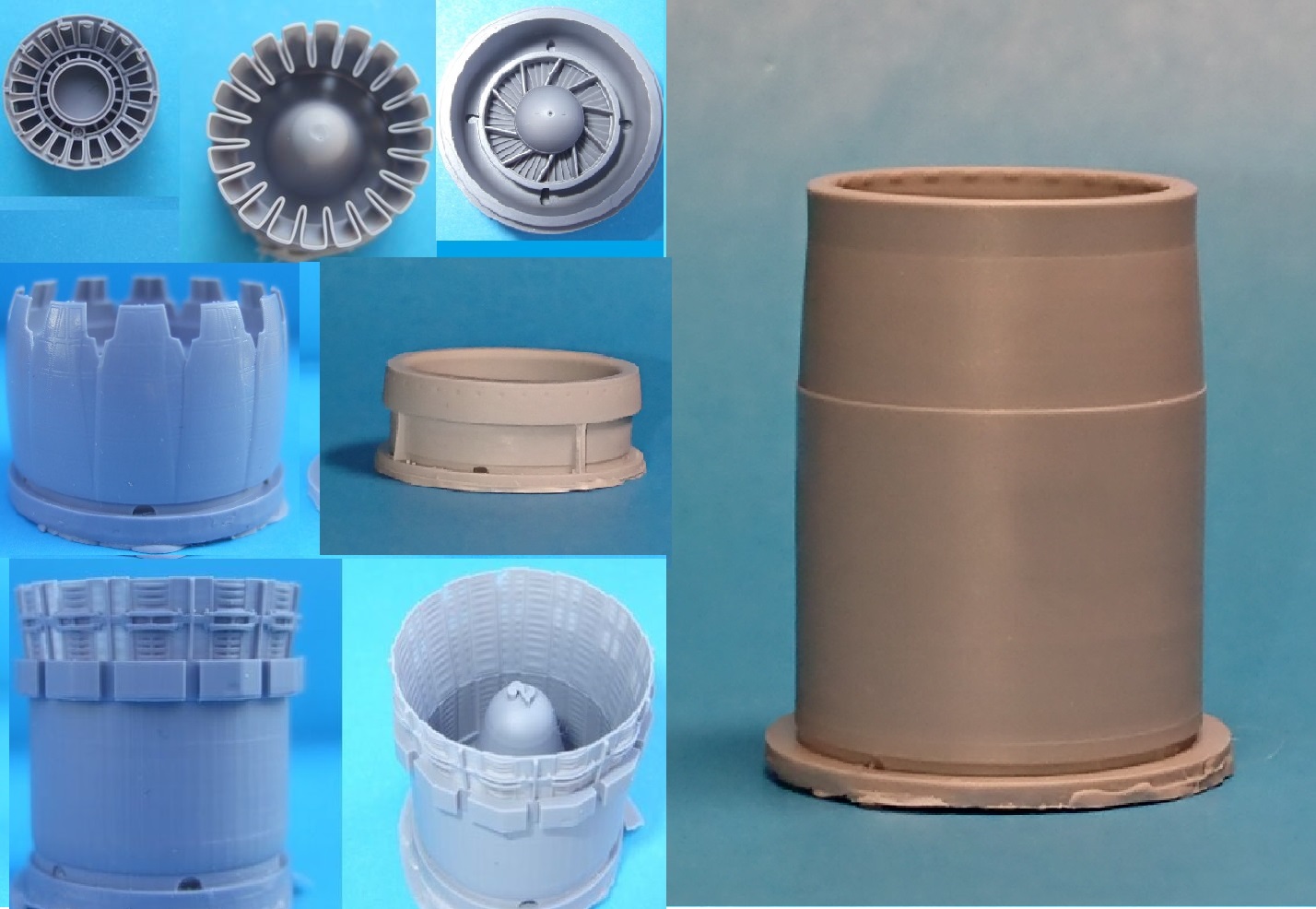 Katran 1/48 F-15EX Eagle II Exhaust Nozzles engine F-110-GE-129 (opened) for GWH K4885 - Image 4