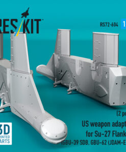Alternative view of ResKit US weapon adapter for Su-27 Flanker (2 pcs) (GBU-39 SDB, GBU-62 (JDAM-ER)) (3D Printed) (1/72) RS72-0604