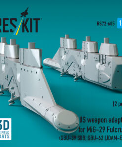 Alternative view of ResKit US weapon adapter for MiG-29 Fulcrum (2 pcs) (GBU-39 SDB, GBU-62 (JDAM-ER)) (3D Printed) (1/72) RS72-0605