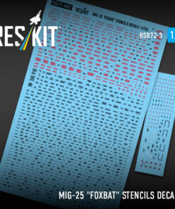 Reskit MiG-25 "Foxbat" Stencils Decals (1/72) RSB72-003
