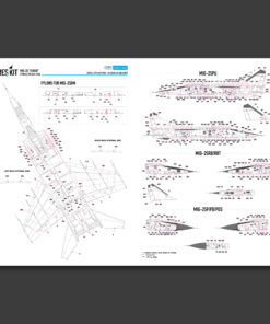 Alternative view of Reskit MiG-25 "Foxbat" Stencils Decals (1/72) RSB72-003
