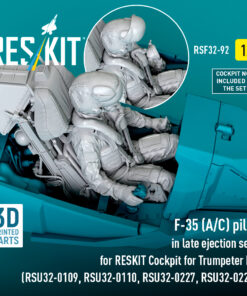 Alternative view of Reskit F-35 (A/C) pilot in late ejection seat for RESKIT Cockpit for Trumpeter kit (RSU32-0109, RSU32-0110, RSU32-0227, RSU32-0228) (3D Printed) (1/32) RSF32-0092
