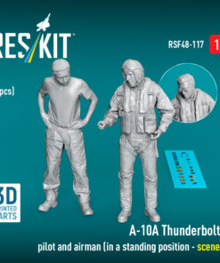 ResKit A-10А Thunderbolt II pilot and airman (in a standing position - scene 1) (2 pcs) (3D Printed) (1/48) RSF-0117