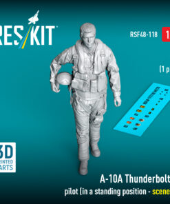 ResKit A-10A Thunderbolt II pilot (in a standing position - scene 2) (1 pcs) (3D Printed) (1/48) RSF-0118