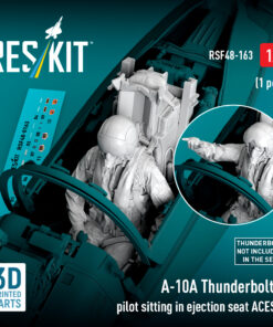 ResKit A-10A Thunderbolt II pilot sitting in ejection seat ACES II (1 pcs) (3D Printed) (1/48) RSF-0163