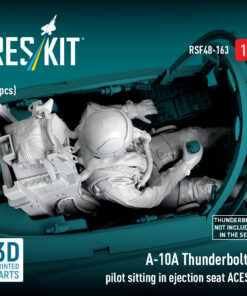 Alternative view of ResKit A-10A Thunderbolt II pilot sitting in ejection seat ACES II (1 pcs) (3D Printed) (1/48) RSF-0163