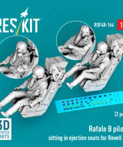 ResKit Rafale B pilots sitting in ejection seats for Revell kit (2 pcs) (3D Printed) (1/48) RSF-0164