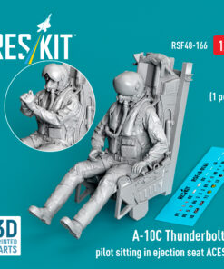ResKit A-10C Thunderbolt II pilot sitting in ejection seat ACES II (1 pcs) (3D Printed) (1/48) RSF-0166