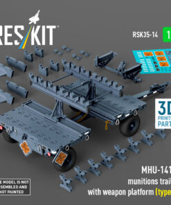 ResKit MHU-141M munitions trailer with weapon platform (type 1) (3D Printed model kit) (1/35) RSK-0014
