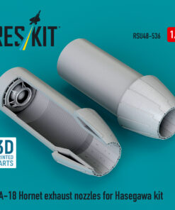 Reskit F/A-18 Hornet exhaust nozzles for Hasegawa kit (3D Printed) (1/48) RSU48-0536