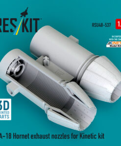 Reskit F/A-18 Hornet exhaust nozzles for Kinetic kit (3D Printed) (1/48) RSU48-0537
