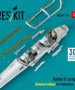 Alternative view of Reskit Rafale B cockpit (Detailed edition) for HobbyBoss kit (3D Printed) (1/48) RSU48-0543