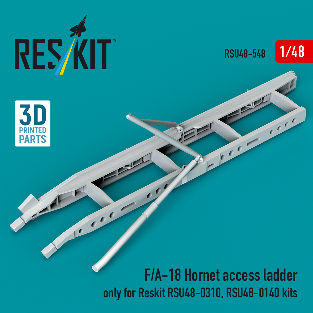 Reskit F/A-18 Hornet access ladder only for Reskit RSU48-0310, RSU48-0140 kits (3D Printed) (1/48) RSU48-0548 - Image 3