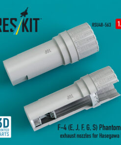 Alternative view of Reskit F-4 (E, J, F, G, S) Phantom II exhaust nozzles for Hasegawa kit (3D Printed) (1/48) RSU48-0563