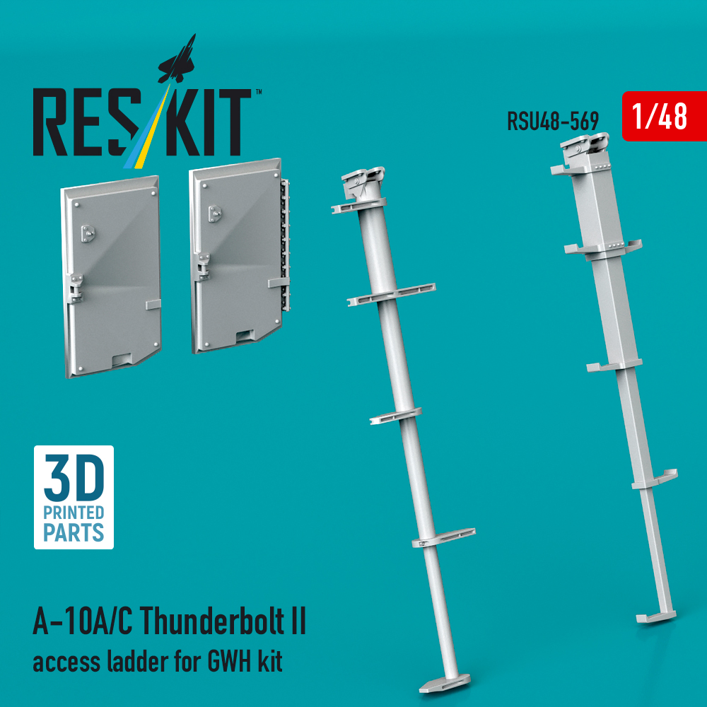 Reskit A-10A/C Thunderbolt II access ladder for GWH kit (3D Printed) (1/48) RSU48-0569